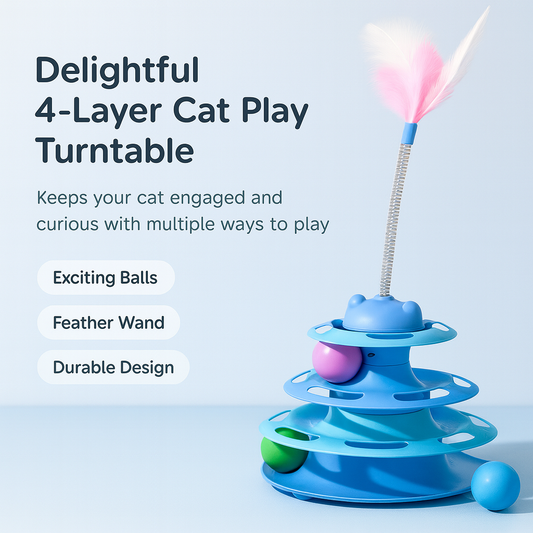 Delightful 4-Layer Cat Play Turntable™