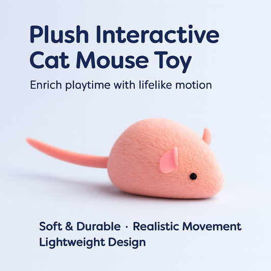 Plush Interactive Cat Mouse Toy™